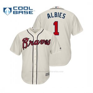 Camiseta Beisbol Hombre Atlanta Braves Ozzie Albies Cool Base Cream
