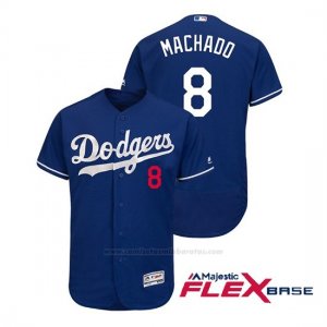 Camiseta Beisbol Hombre Los Angeles Dodgers Manny Machado Flex Base Autentico Collezione Alternato Royal