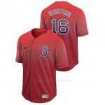Camiseta Beisbol Hombre Boston Red Sox Andrew Benintendi Fade Autentico Rojo