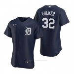 Camiseta Beisbol Hombre Detroit Tigers Michael Fulmer Autentico 2020 Alterno Azul