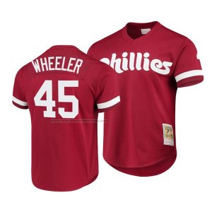 Camiseta Beisbol Hombre Philadelphia Phillies Zack Wheeler Cooperstown Collection Rojo