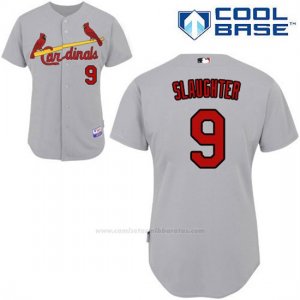 Camiseta Beisbol Hombre St. Louis Cardinals Mike Piazza Gris Cool Base