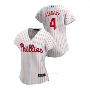 Camiseta Beisbol Mujer Philadelphia Phillies Scott Kingery 2020 Replica Primera Blanco