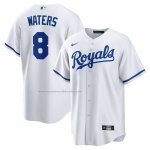 Camiseta Beisbol Hombre Kansas City Royals Drew Waters Primera Replica Blanco Camiseta Beisbol Hombre Kansas City Royals Drew Waters Primera Replica Blanco