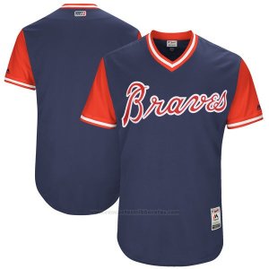 Camiseta Beisbol Hombre Atlanta Braves Players Weekend 2017 Personalizada Azul