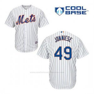 Camiseta Beisbol Hombre New York Mets Jon Niese 49 Blanco 1ª Cool Base