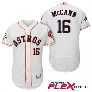 Camiseta Beisbol Hombre Houston Astros 2017 World Series Brian Mccann Blanco Flex Base