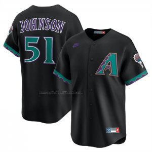 Camiseta Beisbol Hombre Arizona Diamondbacks Randy Johnson Cooperstown Limited Negro