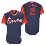 Camiseta Beisbol Hombre Atlanta Braves 2017 Little League World Series 2 Micah Johnson Azul