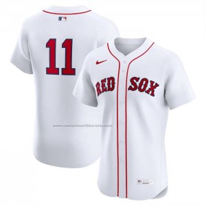 Camiseta Beisbol Hombre Boston Red Sox Rafael Devers Home Elite Blanco