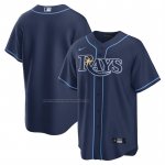 Camiseta Beisbol Hombre Tampa Bay Rays Road Replica Azul