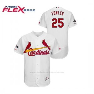 Camiseta Beisbol Hombre St. Louis Cardinals Dexter Fowler 2019 Postseason Flex Base Blanco
