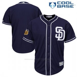 Camiseta Beisbol Hombre San Diego Padres Azul Entrenamiento de Primavera Cool Base