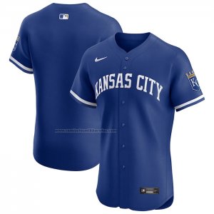 Camiseta Beisbol Hombre Kansas City Royals Alterno Primera Elite Azul