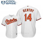 Camiseta Beisbol Hombre Baltimore Orioles Craig Gentry Cool Base 1ª Blanco