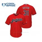 Camiseta Beisbol Hombre Cleveland Indians Danny Salazar Cool Base Majestic Alternato 2019 Rojo