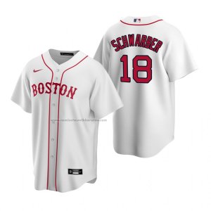 Camiseta Beisbol Hombre Boston Red Sox Kyle Schwarber Replica Alterno Blanco