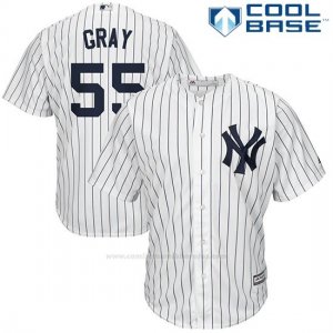 Camiseta Beisbol Hombre New York Yankees 55 Sonny Gris Blanco 1ª Cool Base