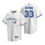 Camiseta Beisbol Hombre Toronto Blue Jays Trevor Richards Replica Primera Blanco Azul