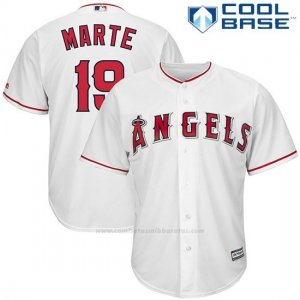 Camiseta Beisbol Hombre Los Angeles Angels Jefry Marte Blanco Cool Base