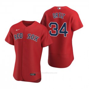 Camiseta Beisbol Hombre Boston Red Sox David Ortiz Autentico Alterno 2020 Rojo