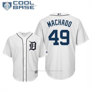 Camiseta Beisbol Hombre Tigers Dixon Machado Cool Base 1ª Blanco