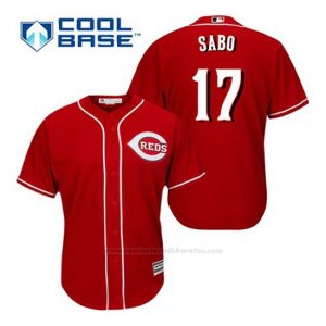 Camiseta Beisbol Hombre Cincinnati Reds Chris Sabo 17 Rojo Alterno Cool Base