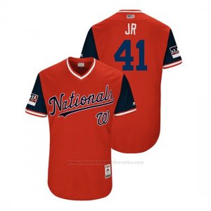 Camiseta Beisbol Hombre Washington Nationals Joe Ross 2018 Llws Players Weekend JrRojo