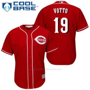 Camiseta Beisbol Hombre Cincinnati Reds Joey Votto 19 Rojo Alterno Cool Base