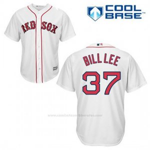 Camiseta Beisbol Hombre Boston Red Sox 37 Bill Lee Blanco 1ª Cool Base