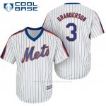 Camiseta Beisbol Hombre New York Mets Curtis Granderson Cool Base Blanco