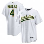 Camiseta Beisbol Hombre Oakland Athletics Lawrence Butler Primera Replica Blanco