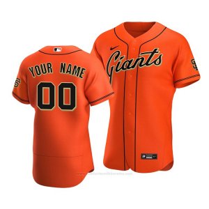 Camiseta Beisbol Hombre San Francisco Giants Personalizada Autentico Alterno 2020 Naranja