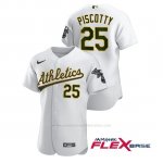 Camiseta Beisbol Hombre Oakland Athletics Stephen Piscotty Autentico Nike Blanco
