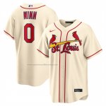 Camiseta Beisbol Hombre St. Louis Cardinals Masyn Winn Alterno Replica Crema Camiseta Beisbol Hombre St. Louis Cardinals Masyn Winn Alterno Replica Crema