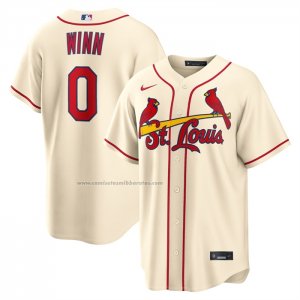 Camiseta Beisbol Hombre St. Louis Cardinals Masyn Winn Alterno Replica Crema