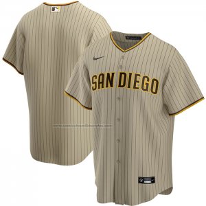 Camiseta Beisbol Hombre San Diego Padres Alterno Replica Marron