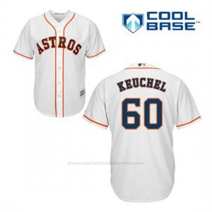 Camiseta Beisbol Hombre Houston Astros Dallas Keuchel 60 Blanco 1ª Cool Base