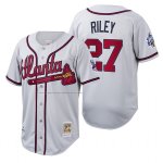 Camiseta Beisbol Hombre Atlanta Braves Austin Riley Cooperstown Collection Autentico Blanco