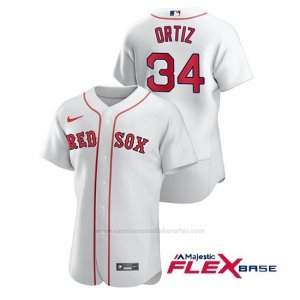 Camiseta Beisbol Hombre Boston Red Sox David Ortiz Autentico Nike Blanco