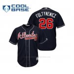 Camiseta Beisbol Hombre Atlanta Braves Mike Foltynewicz Cool Base Alternato 2019 Azul