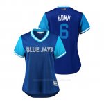 Camiseta Beisbol Mujer Toronto Blue Jays Marcus Stroman 2018 Llws Players Weekend Hdmh Azul