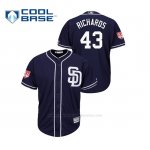 Camiseta Beisbol Hombre San Diego Padres Garrett Richards 2019 Entrenamiento de Primavera Cool Base Azul