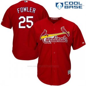 Camiseta Beisbol Hombre St. Louis Cardinals 25 Dexter Fowler Rojo2017 Cool Base