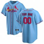 Camiseta Beisbol Hombre St. Louis Cardinals Personalizada 2020 Replica Alterno Azul