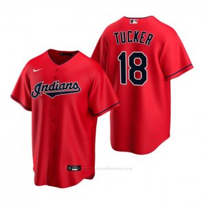 Camiseta Beisbol Hombre Cleveland Indians Carson Tucker Replica 2020 Rojo