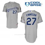 Camiseta Beisbol Hombre Kansas City Royals Brandon Finnegan 27 Gris Cool Base