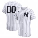 Camiseta Beisbol Hombre New York Yankees Retired Roster Elite Patch Blanco