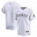 Camiseta Beisbol Hombre Colorado Rockies Primera Blanco