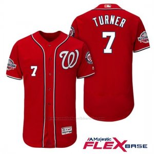 Camiseta Beisbol Hombre Washington Nationals Trea Turner Scarlet 2018 All Star Alterno Flex Base